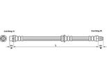 Tubo Freno 516Mm Metzger Per Bmw X3 (E83)
