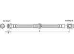 Tubo Freno 567Mm Metzger Per Vw Golf Iv