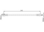 Tubo Freno 140Mm Metzger Per Opel Corsa D