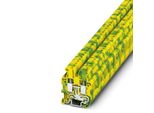 50 Pezzi Mini Connettore Passante 0,2-4Qmm, Awg 24-12 - Morsetto Di Terra A 1 Polo 5,2Mm Mut 2,5-PE