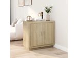 Vidaxl Credenza Rovere Sonoma 80X40X75 Cm Materiale A Base Di Legno