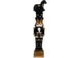 Schiaccianoci Decorativo Natalizio Clayre & Eef 23 Cm In Poliresina Nera