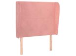 Syfax™ Testiera Ad Orecchio Rosa 83X23X118/128 Cm In Velluto