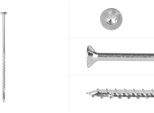 Viti Per Pannelli Truciolari Zincate 6 X 150 Mm Torx 30 A Filettatura Parziale - Confezione Da 100 Viti