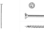 Viti Per Pannelli Truciolari Zincate 6 X 120 Mm Torx 30 Con Filettatura Parziale - Confezione Da 100 Viti