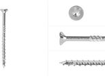 Viti Per Pannelli Truciolari Zincate 6 X 80 Mm Torx 30 Con Filettatura Parziale - Confezione Da 100 Viti