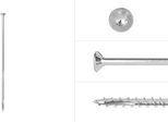 Viti Per Pannelli Truciolari Zincate 6 X 200 Mm Torx 30 Con Filettatura Parziale - Confezione Da 100 Viti