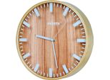 Peweta 55210321 Peweta Funkwanduhr Braun Holz, Ø 30,0 Cm