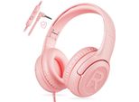 Cuffie Per Bambini, Cuffie Per Bambini Con Cavo E Microfono, Cuffie Over Ear Per Bambini 85/94Db Limitatore Di Volume, Suono Stereo, Pieghevoli, Regolabili