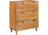 Syfax™ Credenza Marrone Chiaro 60 X 33 X 75 Cm Legno Massello Di Mango