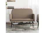 The Living Store Panca Cappuccino-Brown 107X80X81 Cm Pelle Artificiale