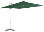 Maison Exclusive - Ombrellone Con Palo In Acciaio 250X250 Cm Verde