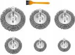 Set Di Spazzole Metalliche Bisanti Da 7 Pezzi Per Trapani