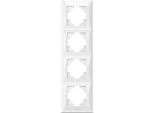 Videx Binera Telaio A 4 Ingressi Verticale Bianco IP20