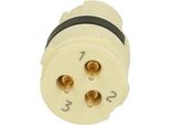 7001903108 Hummel M16 Inserto Per Contatto A Saldare Singolo Presa A Saldare Singola, Numero Di Poli 3 Poli 400V, 8A, Colore Bianco - 1 Pezzo
