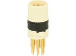 7001910127 Hummel M16 Inserto Di Contatto A Saldare Pin Connessione A Saldare, Numero Di Poli 10 Pin 160V, 8A, Colore Bianco - 1 Pz