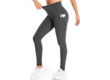 Gymcope Leggins Sportivi Donna Vita Alta, Leggins Push Up Palestra Con Tasche, Leggings Pantaloni Yoga Elasticizzati Controllo Della Pancia Con Logo Riflettente Per Pilates, Fitness, Gym, Casual