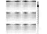 100 Siringhe Monouso Siringa Da 1 Ml Di Colostro Senza Ago - Per Laboratorio, Mangimi, Irrigazione Di Piante.