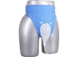 Sacca Per Urina In Silicone Riutilizzabile E Portatile Con Catetere Preservativo Per Uomo - 2 Sacche Per Urina - Blu