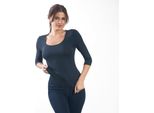 T-Shirt Da Donna Con Maniche A 3/4 E Scollo Rotondo. Grafico: M