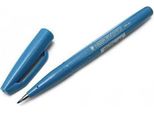 Pentel® SES15C-S Penna Con Punta In Fibra Sign Pen Brush - Punta A Pennello, Blu Chiaro