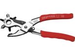 Pinze Per Fori/Occhielli A Revolver Lunghezza Totale 225 Mm Manico A Sfera