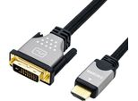 Cavo Monitor Roline Dvi (24+1) - Hdmi, St/St, Nero / Argento, 1 M