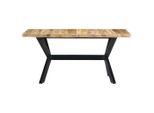 Vidaxl Tavolo Da Pranzo 140X70X75 Cm Legno Di Mango Grezzo