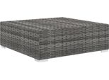 Syfax™ Poggiapiedi Modulare 1 Pz Con Cuscino In Polyrattan Grigio