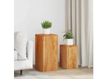 Vidaxl Tavolini 2 Pz. Legno Massiccio Di Acacia