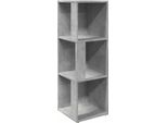 Vidaxl Scaffale Angolare In Cemento Grigio 33X33X100 Cm Materiale A Base Di Legno