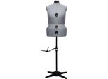 Vidaxl Manichino Da Sarto Regolabile Femmina Grigio L Taglia 44-50