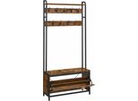 Appendiabiti Con Scarpiera, Appendiabiti Con Panca, Appendiabiti, Scarpiera, 9 Ganci, Ripiano Superiore, Per