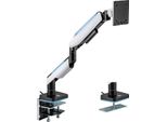 Logilink Logilink Monitor Mount, 17-49, Gaming, Aluminum, W/Lighting, Black/White