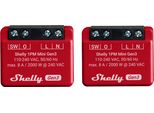 Shelly Attuatore Di Commutazione Wlan 1PM Mini Gen 3, Rosso, 2 Pezzi