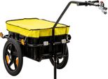 Rimorchio Per Bicicletta Zelsius Con Copertura, Giallo, Carrello Di Trasporto, Carrello Per Bicicletta, Rimorchio Per Bicicletta