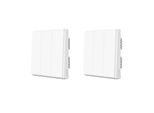 Aqara Interruttore A Parete Intelligente, Comando A 3 Pulsanti, Connettività Zigbee, 2X Senza Neutro 3 Tasti