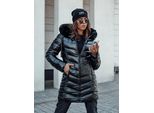 Giacca Invernale Trapuntata Da Donna Con Cappuccio Crystal Nero L