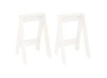Syfax™ Sgabelli 2 Pz Bianchi 40X40X60 Cm In Legno Massello Di Pino