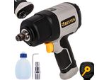 Avvitatore Pneumatico A Percussione Besten 1650 Nm • Doppio Martello • Cambio Rapido • 3 Marce • Attacco 1/2″ • 8000 Giri/Min • 114 L/Min • 2 Kg