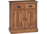 Syfax™ Armadio Con Porta Naturale 65 X 30 X 75 Cm Legno Di Teak Solido