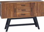 Syfax™ Supporto Tv Naturale 110 X 30 X 75 Cm Legno Di Teak Solido