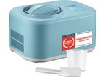 TZS First Austria - Eismaschine 1L mit Kompressor 3 in 1 - Ice Cream Maker 100W selbstkühlend für Frozen Joghurt, Sorbet & Eiscreme - Kleine Speiseeismaschine inkl. Rezeptheft, Messbecher & Spatel
