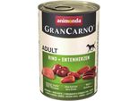 Animonda Grancarno Adult Manzo & Cuori D'anatra 400Gx6