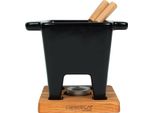 Set Per Fonduta Di Tapas - Nero Per 2 Persone