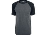 Urban Classics - Maglietta Raglan A Contrasto Color Antracite - M