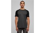 Urban Classics - Maglietta Raglan A Contrasto Antracite - L