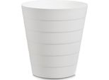 Zeller Cestino Per Rifiuti 13,5 L In Plastica Ø 29 X 30 Cm 18107 Bianco