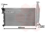 Radiatore Motore Van Wezel (09002140) Scambiatore Di Calore Raffreddamento Radiatore Motore