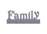 Vidaxl Appendiabiti Da Parete Family Grau 74 X 29,5 Cm